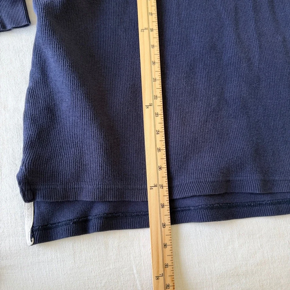 American‎ Eagle Outfitters Field Jersey Ribbed Long Sleeve Shirt Navy Blue XL